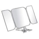 Espelho de maquiagem Danielle Creations 3-Way Dobrável Travel Silver