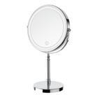 Espelho de maquiagem DEIOVWXS 8 polegadas 1x/10x 360 de rotação com luz Espelho de maquiagem DEIOVWXS 8 polegadas 1x/10x 360 de rotação com luz