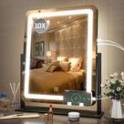 Espelho de maquiagem FENNIO LED Lighted 19x22cm com 3 cores Espelho de maquiagem FENNIO LED Lighted 19x22cm com 3 cores
