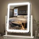 Espelho de Maquiagem Iluminado FENNIO com LED e Toque - 15x12,6 cm Espelho de Maquiagem Iluminado FENNIO com LED e Toque - 15x12,6 cm