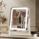 Espelho de Maquiagem Iluminado PRIMETEK - LED com 3 Cores e 5x Aumento