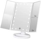 Espelho de maquiagem Infitrans Trifold Vanity com luzes 1X 2X 3X