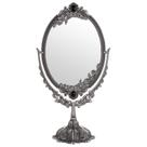 Espelho de maquiagem JUXYES Metal Tabletop Vintage com suporte