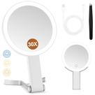 Espelho de maquiagem MIYADIVA Magnifying 30X/1X iluminado com luz