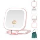 Espelho de maquiagem Mocado Compact Travel 1X/30X com ampliação com luz
