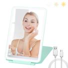 Espelho de maquiagem osteplus Travel com 3 modos de luz verde Espelho de maquiagem osteplus Travel com 3 modos de luz verde