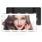 Espelho de maquiagem para carro saiggnyy com luz LED recarregável 26 x 13 cm