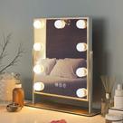 Espelho de maquilhagem FENCHILIN Lighted Makeup, rotação de 360, branco Espelho de maquilhagem FENCHILIN Lighted Makeup, rotação de 360, branco