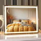 Espelho de maquilhagem MINISO 45x36cm LED Light 5X Magnifier Espelho de maquilhagem MINISO 45x36cm LED Light 5X Magnifier