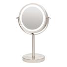 Espelho de maquilhagem OVENTE MLT60BR1X7X 15cm LED 360 com níquel escovado