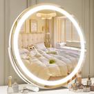 Espelho de maquilhagem ROLOVE de 18 polegadas Iluminado Smart Touch White