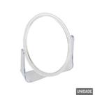 Espelho de Mesa 13x11cm Oval com Base Transparente