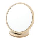Espelho de mesa Aestivate redondo compacto de madeira emoldurado 7x7cm