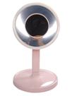 Espelho De Mesa Com LED Dupla Face 7x Usb Maquiagem 3 Níveis Rosa Espelho De Mesa Com LED Dupla Face 7x Usb Maquiagem 3 Níveis Rosa