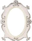 Espelho de mesa decorativo Nerien Vintage Metal White