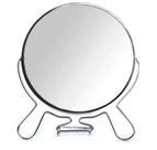 Espelho De Mesa Dupla Face C/ Aumento Aramado P/ Maquiagem Sobrancelha