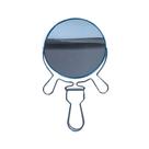 Espelho de mesa dupla face com aumento aço inoxidável com ferro e vidro casual home
