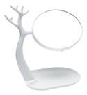 Espelho De Mesa Giratório Formato De Árvore Dupla Face