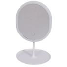Espelho de Mesa Inteligente Oval com Luz LED Portátil
