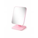 Espelho de Mesa para Maquiagem Retangular 22cm X 15cm Moldura Plástica Rosa Dromos
