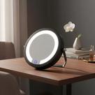 Espelho De Mesa Redond Com Led - Touch - 20cm - Maquiagem -