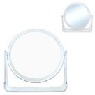 Espelho de Mesa Redondo Dupla Face Moldura Acrilico 16cm
