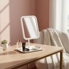 Espelho De Mesa Retangular Para Maquiagem Com Luz De Led Tg branco led