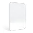 Espelho de montagem em parede Minuover Brushed Silver Metal 20x30cm