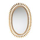Espelho de parede Baxton Studio Rogier Modern Glam Antique Goldleaf