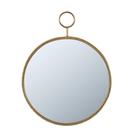 Espelho de parede Benzara Oval Metal Frame Gold 57x72 cm Espelho de parede Benzara Oval Metal Frame Gold 57x72 cm