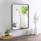 Espelho de parede Minuover Bathroom 18x24cm Black Metal Espelho de parede Minuover Bathroom 18x24cm Black Metal