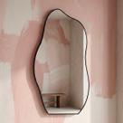 Espelho De Parede Orgânico Sala Lavabo 60x110cm - Mod. Flame