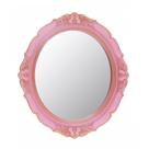 Espelho de parede YCHMIR Vintage Decorativo Oval 37,6x33,3cm - Rosa