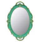 Espelho de parede YCHMIR Vintage Green 37x25cm Oval com moldura