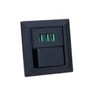 Espelho de Tomada Duplo Chanfrado 1 Interruptor 3 Usb 5.2A Espelho de Tomada Duplo Chanfrado 1 Interruptor 3 Usb 5.2A