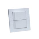 Espelho de Tomada Duplo Reto com 2 Interruptores Branco Espelho de Tomada Duplo Reto com 2 Interruptores Branco