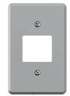 Espelho de Tomada placa 4 x 2 p/ 2 interruptores Cinza