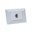 Espelho de Tomada Simples Chanfrado com 1 RJ-45 CAT5e Branco Espelho de Tomada Simples Chanfrado com 1 RJ-45 CAT5e Branco
