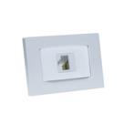 Espelho de Tomada Simples Reto com 1 RJ-45 CAT5e