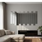 Espelho de Vidro 50x10cm Lapidado Mosaico Decorativo (kit com 10 Unidades)