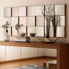 Espelho Decorativo 3D 105x45cm Liverpool Para Sala Quarto Cozinha - 21pç