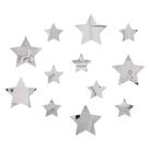 Espelho Decorativo Acrílico Estrelas 7cm Sala Quarto 12 Peças