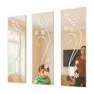 Espelho Decorativo Acrílico Flores 3 Peças Para Sala Jantar Espelho Decorativo Acrílico Flores 3 Peças Para Sala Jantar