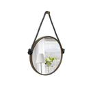 Espelho Decorativo Adnet Alça Corda Naval 40 cm Redondo Espelho Decorativo Adnet Alça Corda Naval 40 cm Redondo