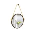 Espelho Decorativo Adnet Marrom Alça Sisal Natural 60 cm Redondo Espelho Decorativo Adnet Marrom Alça Sisal Natural 60 cm Redondo