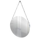 Espelho Decorativo Adnet Vintage Alça Corrente 60 cm Redondo