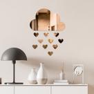 Espelho Decorativo Chuva De Amor Bronze