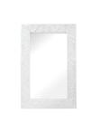 Espelho decorativo com moldura de madeira Branco