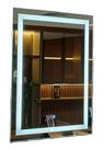 Espelho Decorativo de Luxo 60x80cm Iluminado LED Frio 6000K Touch Screen Jateado Ideal para Banheiro, Camarim e Closet