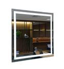 Espelho Decorativo de Luxo 80x80cm Iluminado LED Frio 6000K Touch Screen Jateado Ideal para Banheiro, Sala, Quar